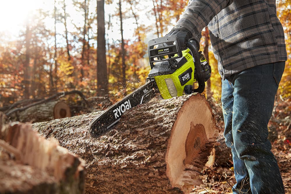 Small electric outlet chainsaw home depot